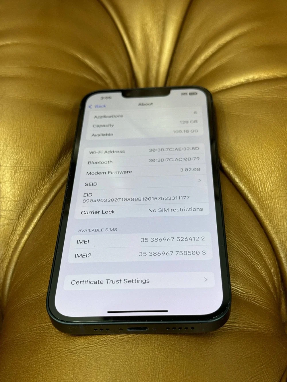 Apple iPhone 14 A2649 128GB Good Condition | Midnight Dark Blue | UNLOCKED 100%